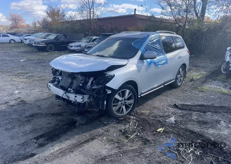 2015 Nissan Pathfinder Platinum from USA, damaged, VIN 5N1AR2MM0FC619512